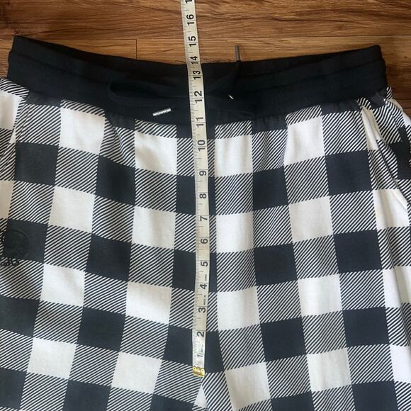 Ivory Ella Pajama Jogger Pants Black White Checkered Checkerboard Size Large - Picture 8 of 9